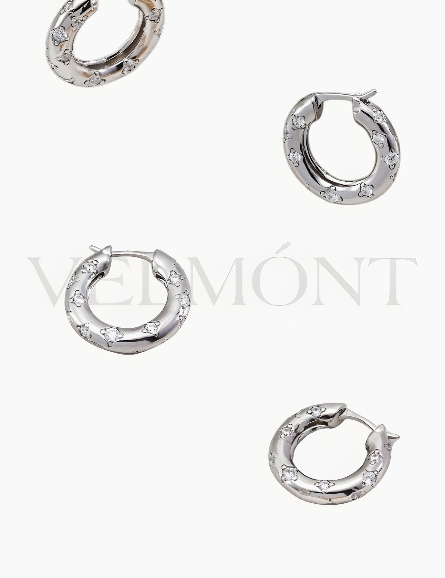 Boucles d’Oreilles Éclat Argent