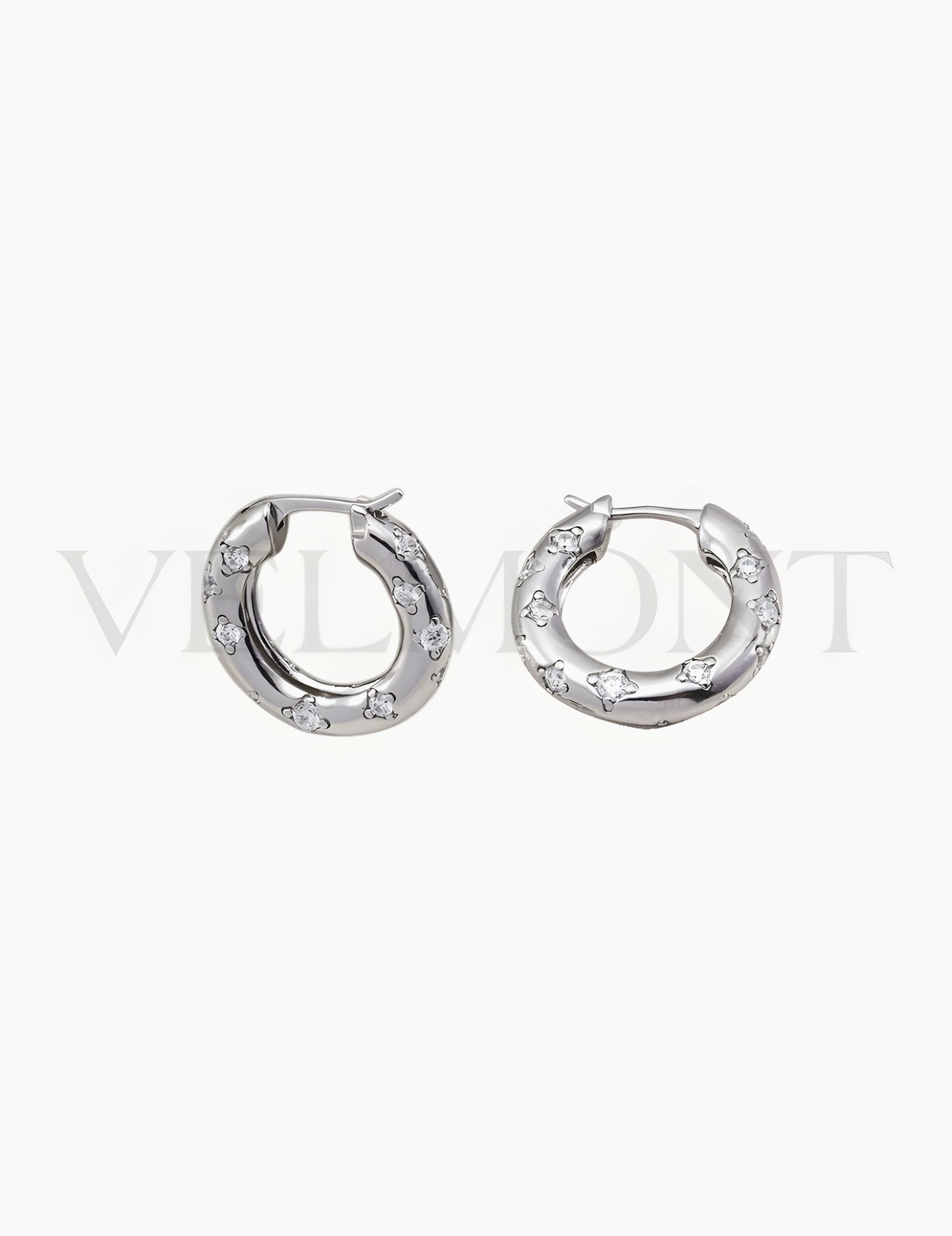 Boucles d’Oreilles Éclat Argent