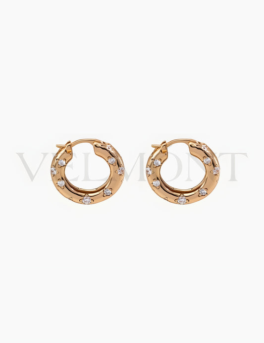 Boucles d’Oreilles Éclat Doré