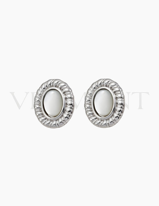 Boucles d’Oreilles Lune en Argent